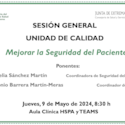 Mejorar la seguridad de los pacientes Mejorar la seguridad de los pacientes